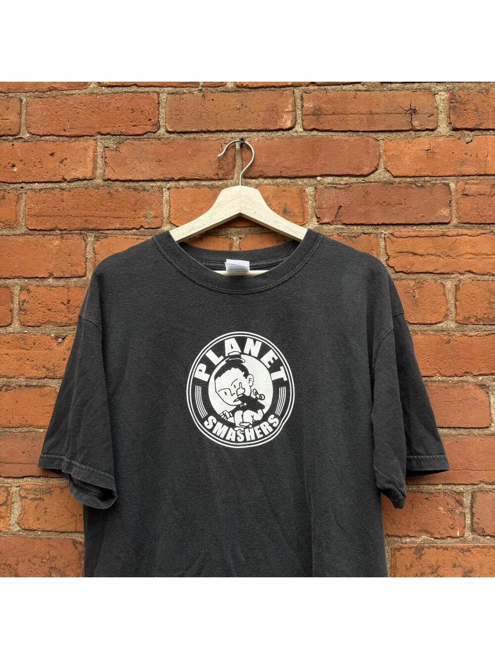 vintage planet smashers t shirt 00s L